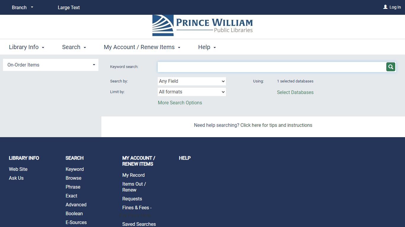 PRINCE WILLIAM PUBLIC LIBRARIES